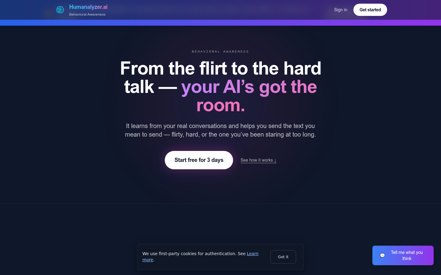 Humanalyzer — live site preview